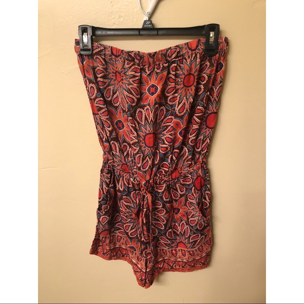 Flower Print Romper